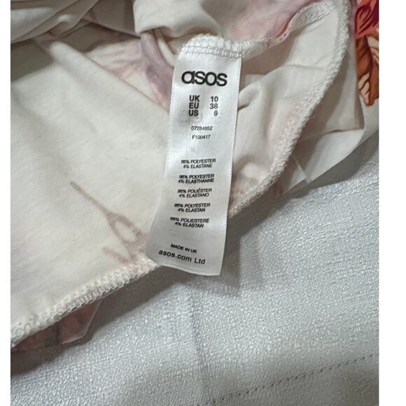 ASOS Cream Top with Orange Floral Print - Picture 7 of 7